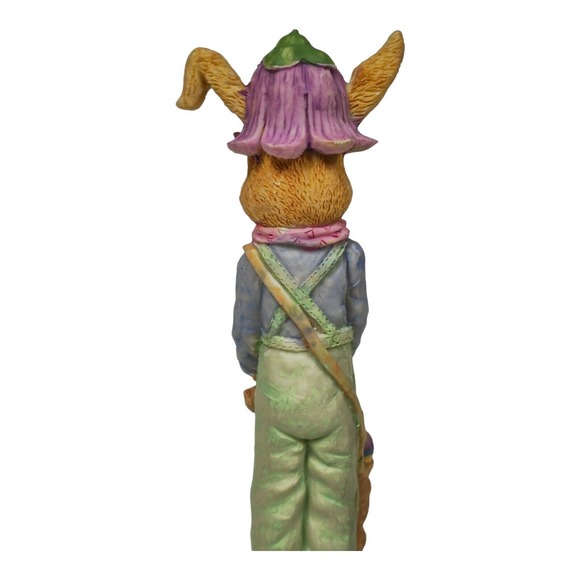 VTG anthropomorphic Easter Bunnies Gardening Shopping Figurines Kitsch Holiday - Picture 6 of 16